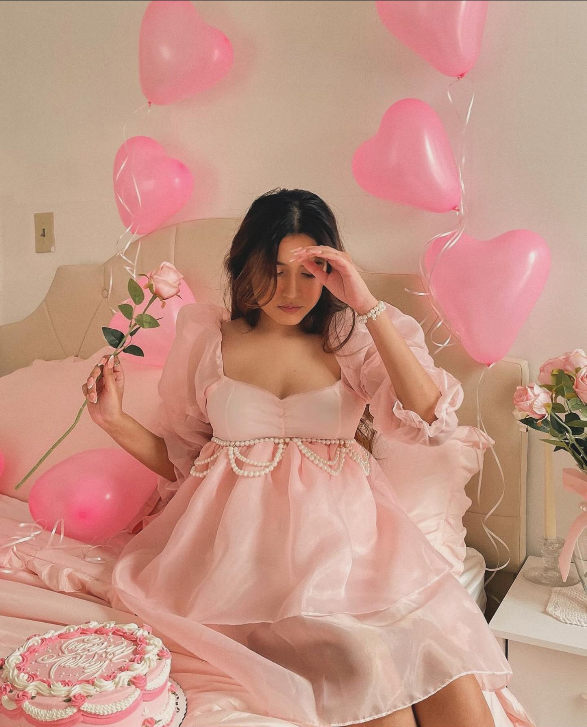 Pearl Grace Ruffle Dress