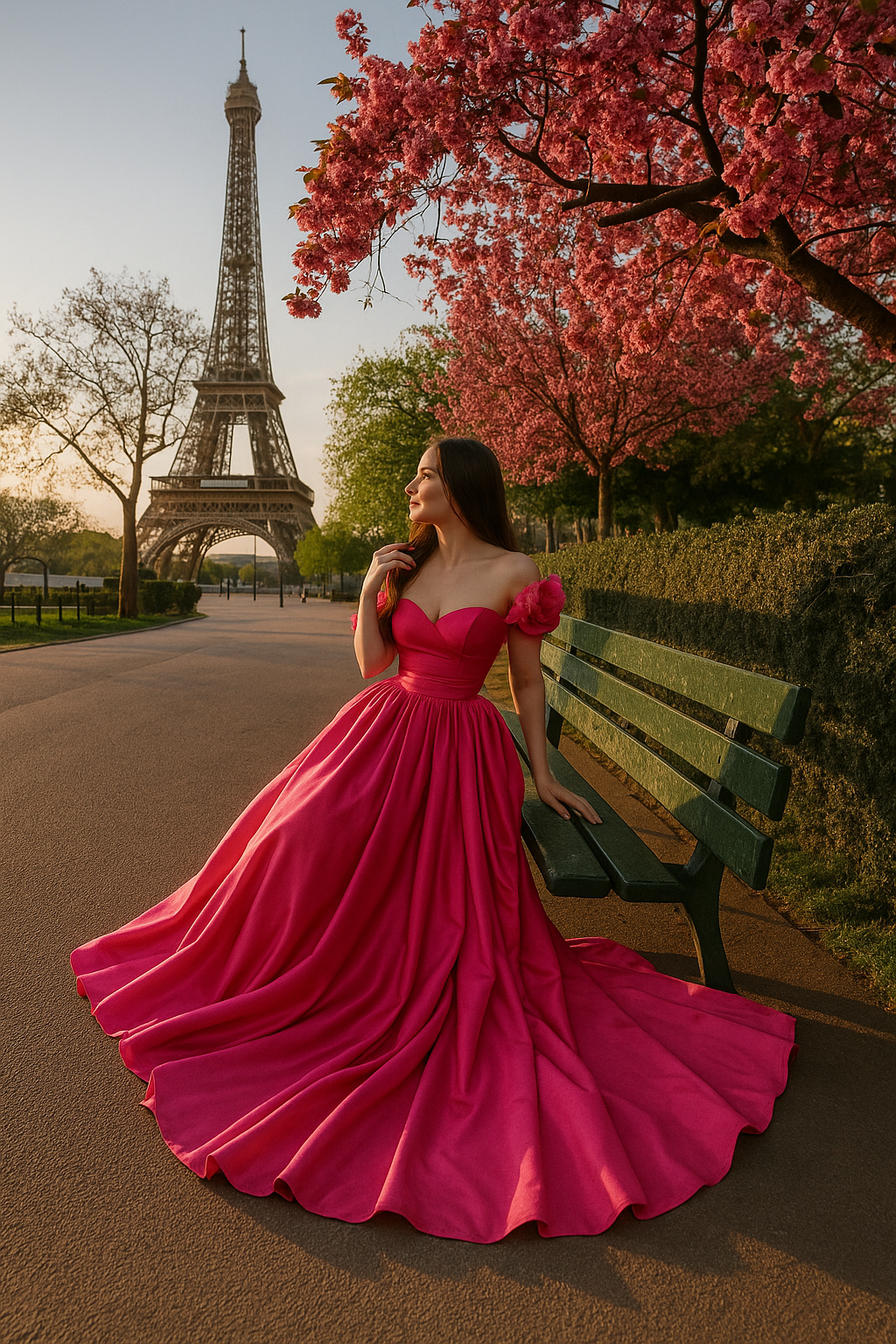 “Parisian Bloom Gown” ✨