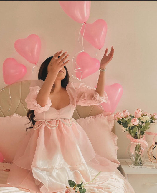 Pearl Grace Ruffle Dress