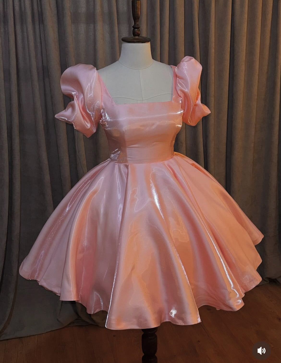 Whisper Charm Puff Dress